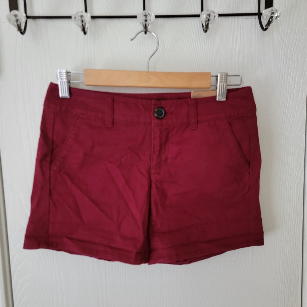 American Eagle Stretch Low Rise Midi Shorts